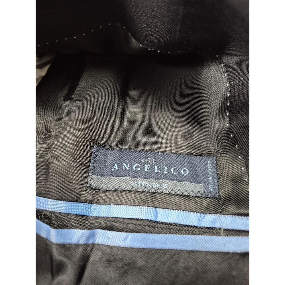 Roberto Zanieri Suit Jacket Mens 44R Wool Angelico Super 100s Italy NWT FLAW